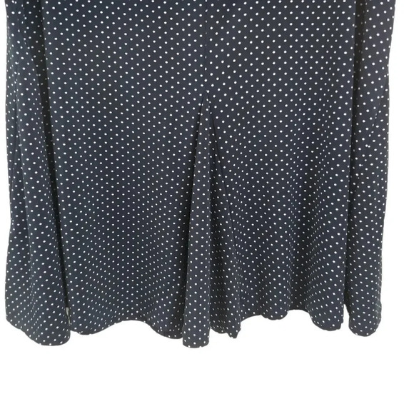 Simons Contemporaine Navy Polka Dot A-Line Skirt,  M - Picture 2 of 5